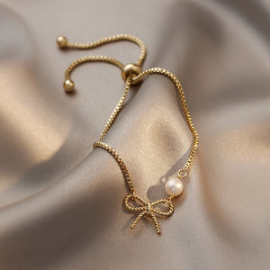 Pearl Two Piece Bowknot Fashion Jewelry