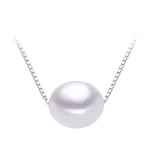 Beautiful 925 Sterling Silver Natural Freshwater Pearl Pendant