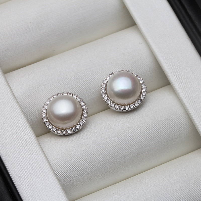 Natural Freshwater Pearl Earrings