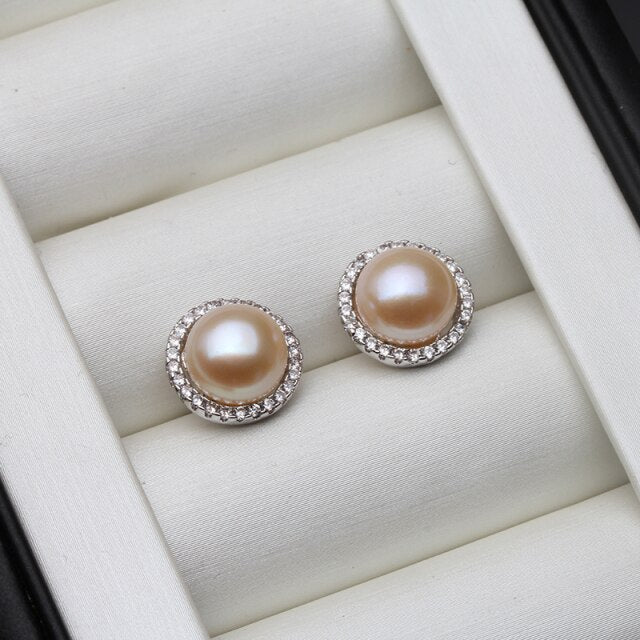 Natural Freshwater Pearl Earrings